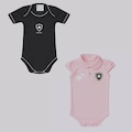 Body Botafogo FutFanatics - 2 Unidades - Infantil PRETO