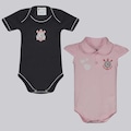 Body Corinthians FutFanatics - 2 Unidades - Infantil PRETO