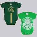 Body Palmeiras FutFanatics - 2 Unidades - Infantil VERDE