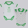 Body Palmeiras Heart FutFanatics - 2 Unidades - Infantil VERDE