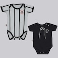 Body Corinthians FutFanatics- 2 Unidades - Infantil PRETO