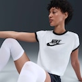 Camiseta Nike Sportswear Vintage Run Feminina BRANCO/PRETO