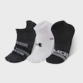 Kit de Meias Under Armour Essential.Ns com 6 Pares - Adulto PRETO