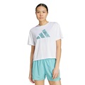 Camiseta Feminino adidas Adi365 Running Essentials Marca Love Tee BRANCO