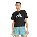 Camiseta Feminino adidas Adi365 Running Essentials Marca Love Tee PRETO