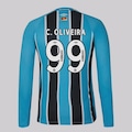 Camisa Manga Longa do Grêmio I 25/26 Umbro 99 C. Olivera Masculina PRETO
