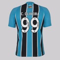 Camisa do Grêmio I 25/26 Umbro 99 C. Olivera Masculina PRETO