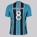 Camisa do Grêmio I 25/26 Umbro 8 Edenilson Masculina PRETO
