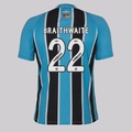 Camisa do Grêmio I 25/26 Umbro 22 Braithwaite Masculina PRETO