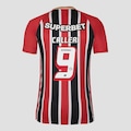 Camisa do São Paulo II 25/26 New Balance 9 Calleri Masculina VERMELHO/BRANCO