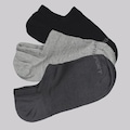 Meia Sapatilha Lupo Sport - 3 Pares - Unissex PRETO