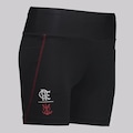 Bermuda do Flamengo FutFanatics Viço Feminina PRETO
