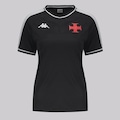 Camisa do Vasco Kappa Supporter Block Feminina PRETO