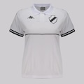 Camisa Polo do Vasco Kappa Supporter Monochromatic Feminina BRANCO