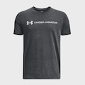 Camiseta Under Armour Logo Wordmar Infantil CINZA
