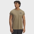 Camiseta Under Armour Project Rock Cap Sleeve Masculina BEGE