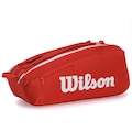 Raqueteira Wilson Super Tour 9Pk VERMELHO