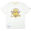 Camiseta Masculina New Era Los Angeles Lakers Fanpage OFF WHITE