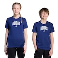 Camiseta infantil adidas Universitária AZUL ESCURO