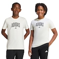 Camiseta infantil adidas Universitária OFF WHITE