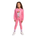 Conjunto Infantil adidas Disney Minnie Mouse Jogger ROSA/BRANCO