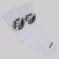 Meia Cano Alto do Vasco FutFanatics Casual Infantil BRANCO