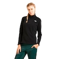 Jaqueta The North Face TKA 100 Fleece Glacier 1/4 Zíper Feminino PRETO