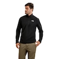 Blusão The North Face TKA 100 Fleece Glacier 1/4 Zíper Masculino PRETO