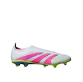 Chuteira de Campo Masculino adidas Sem Cadarços Predator League BRANCO/ROSA