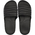 Chinelo Feminino Slide Yvate Texturizado Macio Tira Grossa PRETO