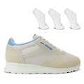 Tênis Unissex Olympikus Jogging 101 SE + 3 Pares de Meias Olympikus BEGE
