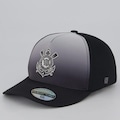 Boné Adulto do Corinthians Supercap Americano Aba Curva PRETO