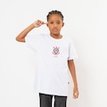 Camiseta do Corinthians 1976 Surf Center Street Infantil BRANCO