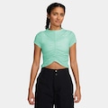 Camiseta Cropped Nike Sportswear Chill Knit Feminina VERDE CLARO