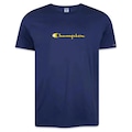 Camiseta Manga Curta Champion Malhão Mc Heritage Script Masculina AZUL ESCURO