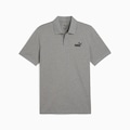 Camisa Polo Puma Essentials Logo No.1 Pique Masculina CINZA/PRETO