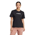 Camiseta Feminina Adidas Clássico Terrex PRETO