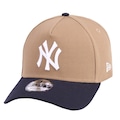 Boné Masculino New Era 940 A-Frame New York Yankees MLB MARROM CLARO