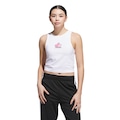 Camiseta Adidas Feminina Gráfica de Mercado de Agricultores BRANCO