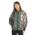 Jaqueta Feminina adidas Varsity X FARM PRETO/VERDE