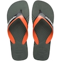 Chinelo Havaianas Dual Masculino PRETO/LARANJA