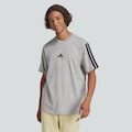 Camiseta adidas ESS 3 Stripes Masculina CINZA