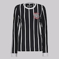 Camisa Manga Longa do Corinthians Democracia Feminina PRETO