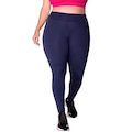 Calça Legging Selene Básica Fitness Plus Size Feminina AZUL ESCURO
