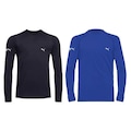Kit 2 Camisas Térmicas Puma UV50+ Manga Longa Infantil PRETO