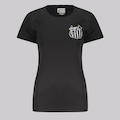 Camisa Santos Logo Feminina PRETO