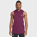 Colete Under Armour Project Rock Hoodie Masculino ROXO