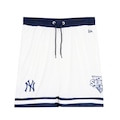 Bermuda Masculina New Era Performance MLB New York Yankees Script OFF WHITE