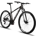 BICICLETA ARO 29 ALUMINIO KAIROS FREIO A DISCO 24 MARCHAS PRETO/CINZA