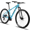 BICICLETA ARO 29 ALUMINIO KAIROS FREIO A DISCO 24 MARCHAS AZUL/PRETO